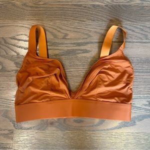 NWOT Parade Dream Mesh Plunge Bra in Pumpkin